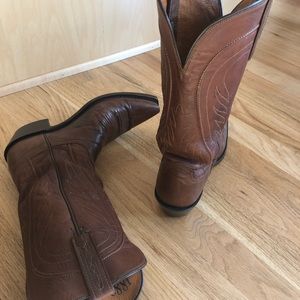 Brown Lucchese boots